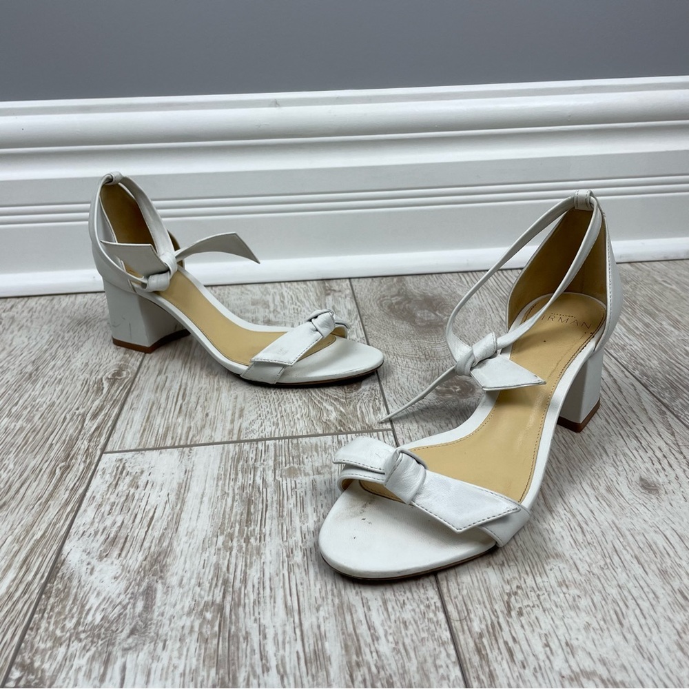 Alexandre Birman 36 Clarita white leather sandals